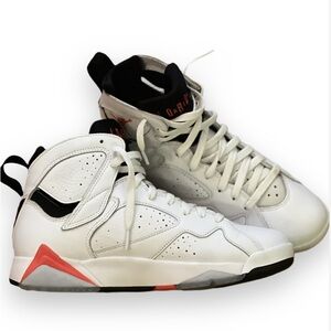 Nike Jordans 9 Black White Orange accents size 9.5